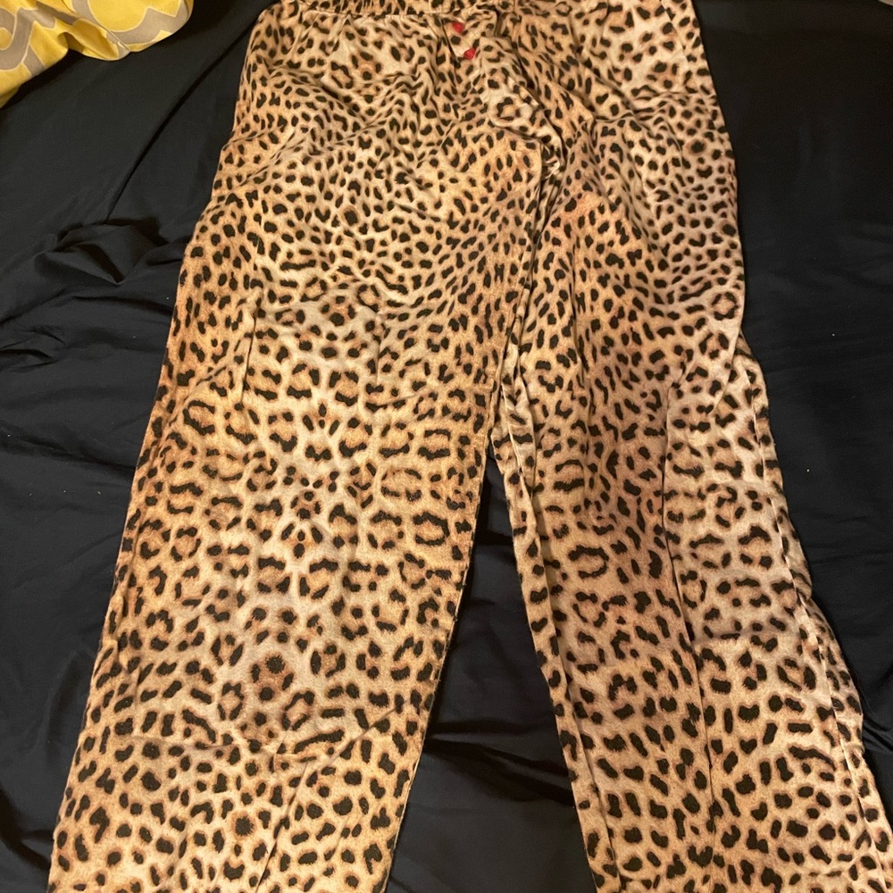 Cheetah pajama pants